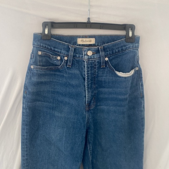 Madewell Perfect Vintage Straight High Waisted Jeans W26 medium wash - Picture 3 of 7